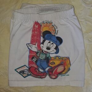 Mickey Mouse High-Waisted Shorts